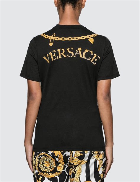 versace black t-shirt|versace graphic tees.